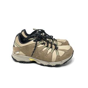 Columbia Womens Talus Ridge Hiking Shoes Beige BL3764-976 Leather Lace Up 7M